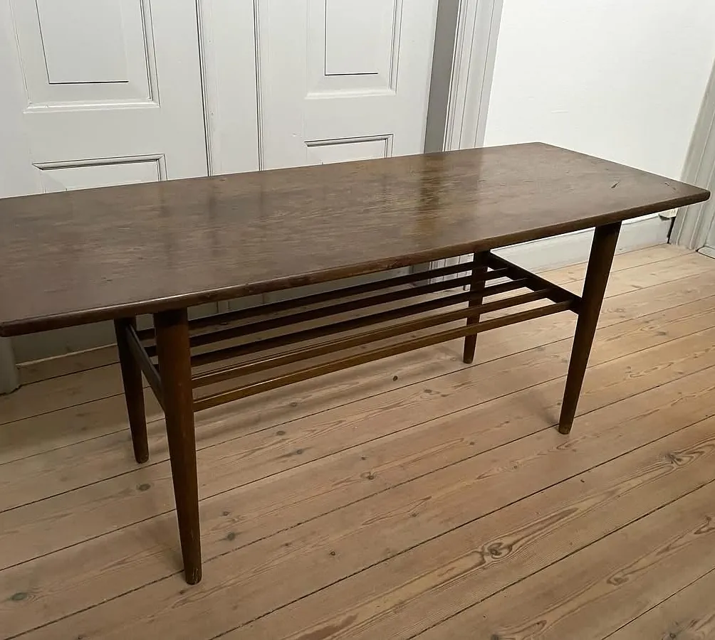 Retro sofabord fra 50 erne. L. 125 cm Br. 50 cm H. 55 cm