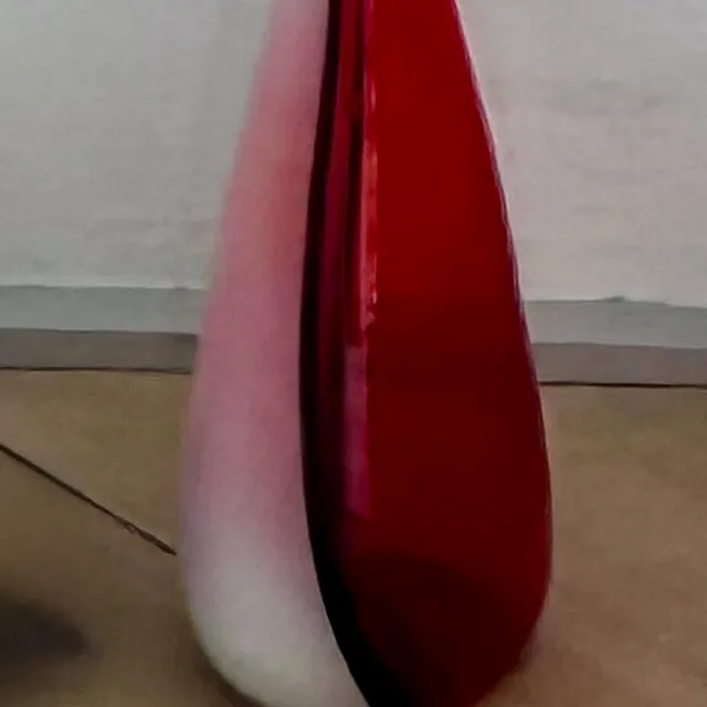 Retro glasvase Højde 40 cm